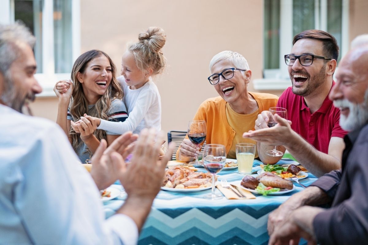 family laughing